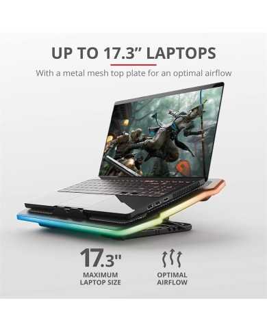 SOPORTE + VENTILADOR TRUST GXT1126 AURA REFRIGERACION RGB