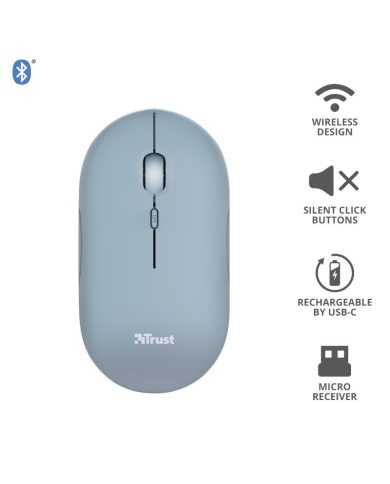 RATON TRUST PUCK RECARGABLE WIRELESS BLUETOOTH BLUE RATON TRUST PUCK RECARGABLE WIRELESS BLUETOOTH BLUE
