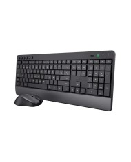 TECLADO + RATON TRUST TREZO WIRELESS BLACK ECO