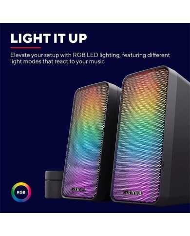 ALTAVOCES TRUST WEZZ GXT 611 RGB 2.0 BLACK