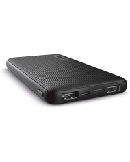 POWERBANK TRUST PRIMO SLIM 10000MAH 2A USB + USB-C + MICRO-USB ECO BLACK