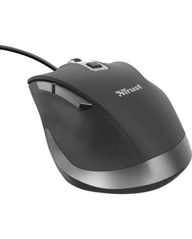 RATON TRUST FYDA WIRED COMFORT ERGONOMICO ECO USB BLACK