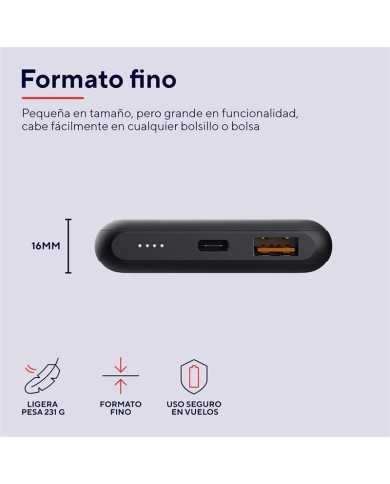 POWERBANK TRUST REDOH 20000MAH USB-A + X2 USB-C BLACK