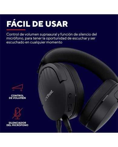 AURICULARES + MICROFONO TRUST GAMING GXT 489 FAYZO HEADSET MULTI BLACK
