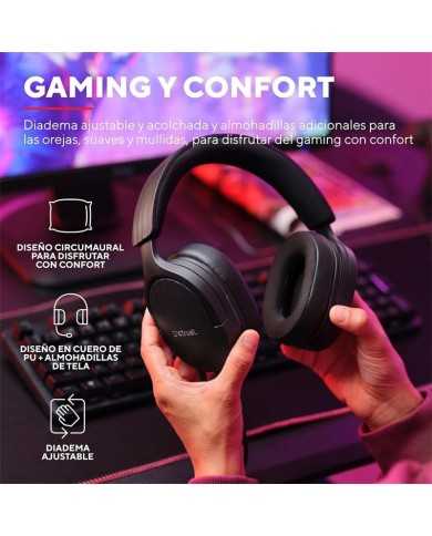AURICULARES + MICROFONO TRUST GAMING GXT 489 FAYZO HEADSET MULTI BLACK