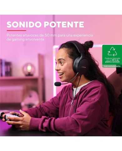 AURICULARES + MICROFONO TRUST GAMING GXT 489 FAYZO HEADSET MULTI BLACK