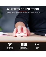 RATON TRUST PUCK RECARGABLE WIRELESS BLUETOOH PINK