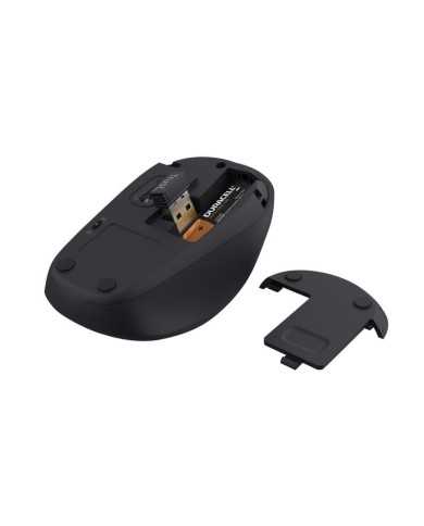 MALETIN TRUST BOLOGNA 16 BLACK + RATON WIRELESS SILENT BLACK