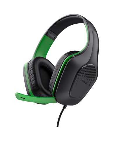 AURICULARES + MICROFONO TRUST GAMING GXT 415X ZIROX MULTI HEADSET GREEN