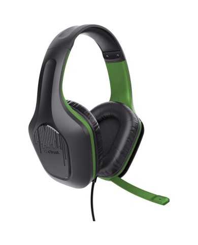 AURICULARES + MICROFONO TRUST GAMING GXT 415X ZIROX MULTI HEADSET GREEN