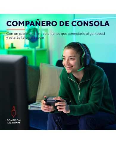 AURICULARES + MICROFONO TRUST GAMING GXT 415X ZIROX MULTI HEADSET GREEN