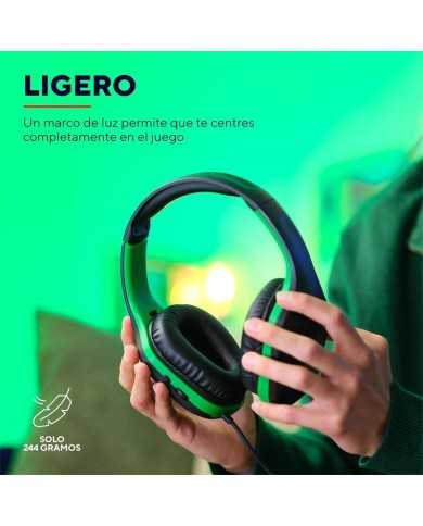 AURICULARES + MICROFONO TRUST GAMING GXT 415X ZIROX MULTI HEADSET GREEN