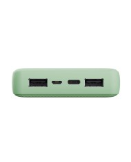POWERBANK TRUST PRIMO 20000MAH USB + USB-C 2A GREEN