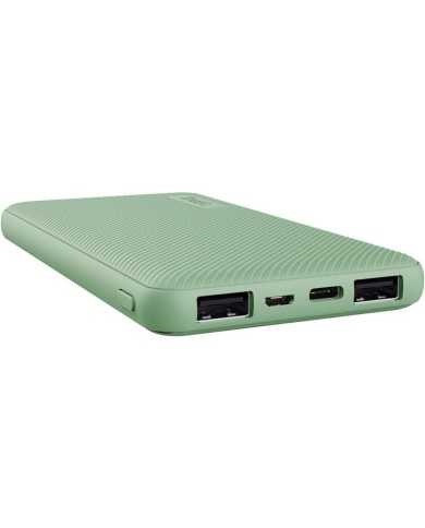 POWERBANK TRUST PRIMO SLIM 10000MAH X2 USB-A + USB-C + MICRO-USB ECO GREEN