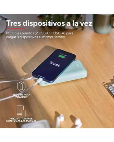 POWERBANK TRUST REDOH 20000MAH USB-A + X2 USB-C GREEN