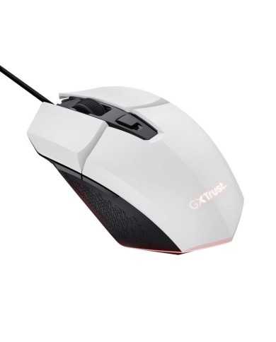RATON TRUST GAMING GXT 109W FELOX RGB USB 6400DPI 6 BOTONES WHITE
