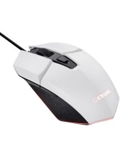 RATON TRUST GAMING GXT 109W FELOX RGB USB 6400DPI 6 BOTONES WHITE