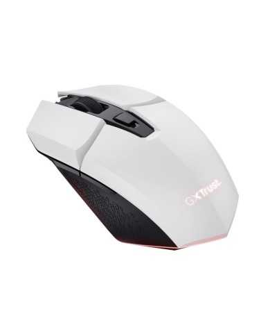 RATON TRUST GAMING GXT 110 FELOX RGB WIRELESS 4800DPI 6 BOTONES WHITE