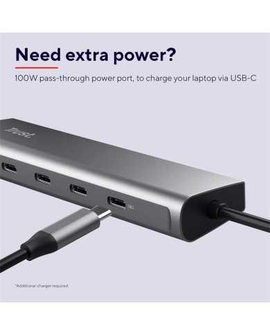 HUB USB-C TRUST 5 PUERTOS HALYX USB-C 3.2