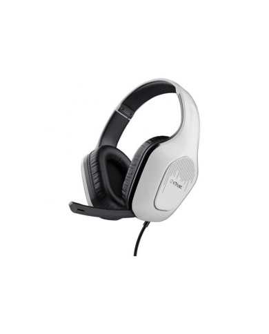 AURICULARES + MICROFONO TRUST GAMING GXT 415W ZIROX MULTI HEADSET WHITE