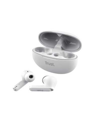AURICULARES TRUST YAVI EARBUDS ENC BLUETOOTH WIRELESS WHITE