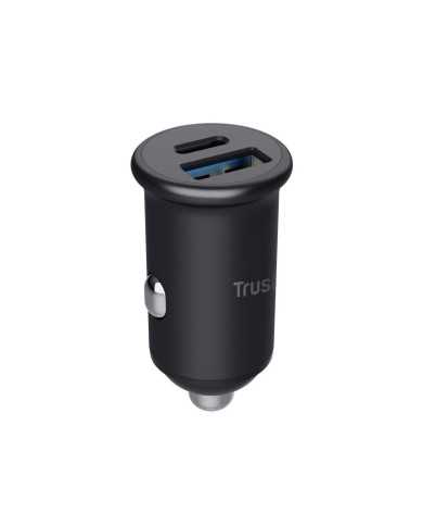 CARGADOR COCHE SMARTPHONE TRUST MAXO PD 38W USB-A USB-C BLACK