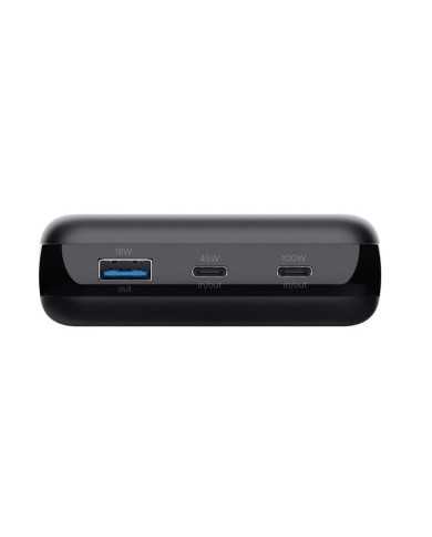 BATERIA EXTERNA 100W USB-A + 2X USB-C BLACK