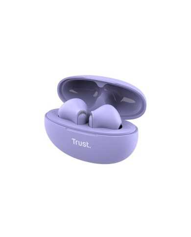 AURICULARES TRUST YAVI EARPHONES ENC BLUETOOTH WIRELESS PURPLE