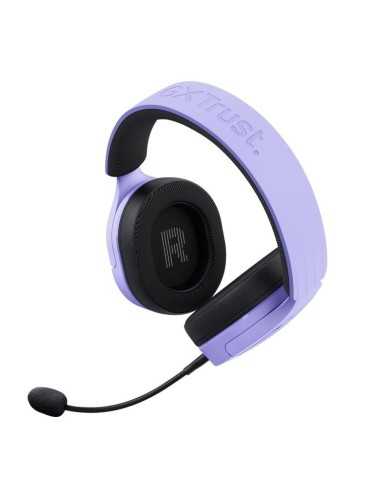 AURICULARES + MICROFONO TRUST GAMING RGB GXT 490P FAYZO HEADSET 7.1 PURPLE