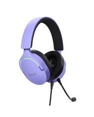 AURICULARES + MICROFONO TRUST GAMING RGB GXT 490P FAYZO HEADSET 7.1 PURPLE