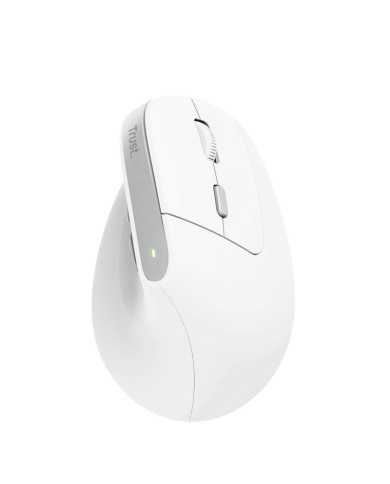 RATON TRUST BAYO II ERGONOMICO ECO 2400 DPI WIRELESS RECARGABLE WHITE