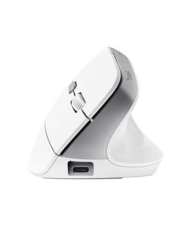 RATON TRUST BAYO II ERGONOMICO ECO 2400 DPI WIRELESS RECARGABLE WHITE