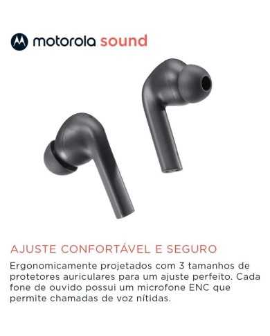 AURICULARES MOTOROLA MOTO BUDS 065 IN EAR ANC BLUETOOTH 5.3 BLACK