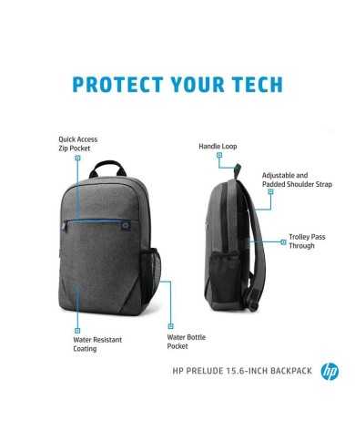 MOCHILA HP PRELUDE BACKPACK 15.6 GREY