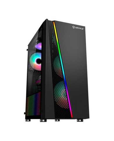 CAJA ORDENADOR GAMING UNYKACH GLAYZE FRONTAL ATX ARGB