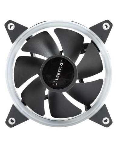 VENTILADOR 12CM UNYKACH CANDY 20 ADICIONAL CHASIS GREEN RING LED