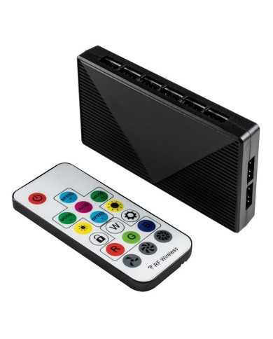 PACK 3 VENTILADORES 12CM UNYKACH CANDY 30 ARGB + CONTROLADORA