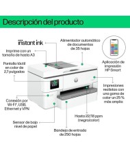 IMPRESORA HP MULTIFUNCION OFFICEJET PRO 9720E COLOR WIFI DUPLEX A3 WHITE