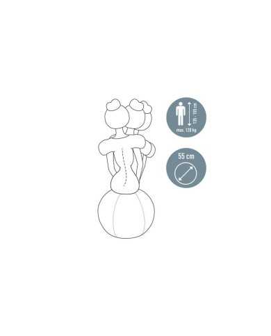 ASIENTO BALON LEITZ ANTIDESLIZANTE ERGO ACTIVE 65CM GREY