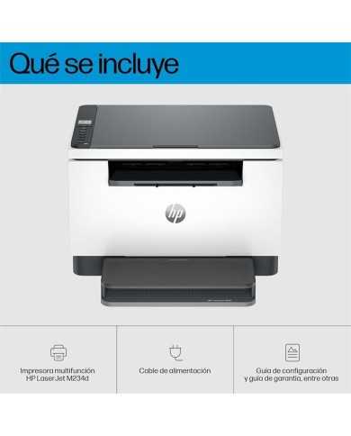 IMPRESORA MFP HP LASER MONOCROMO LASERJET M234D DUPLEX WHITE