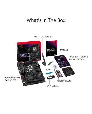 PLACA BASE ASUS ROG STRIX B760-F GAMING WIFI 4XDDR5 HDMI + DP