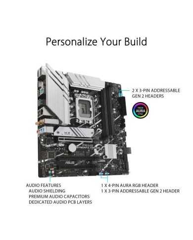PLACA BASE ASUS B760M-A WIFI D4 M-ATX DDR4 HDMI + DP