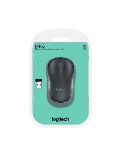 RATON LOGITECH M185 WIRELESS GREY