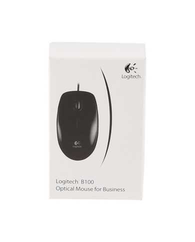 RATON LOGITECH B100 USB BLACK