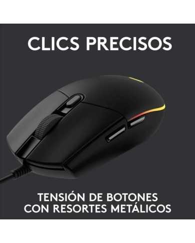 RATON LOGITECH G203 LIGHTSYNC RGB USB BLACK