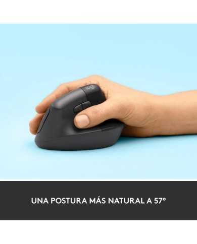 RATON LOGITECH LIFT VERTICAL WIRELESS ERGONOMIC 4000DPI 6 BOTONES BLACK