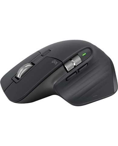 RATON LOGITECH MX MASTER 3S WIRELESS 8000DPI 7 BOTONES BLACK