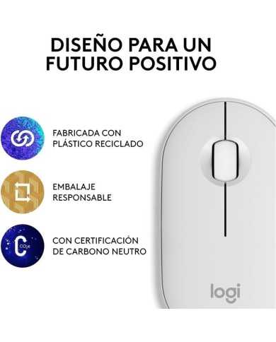 RATON LOGITECH PEBBLE 2 M350S WIRELESS WHITE