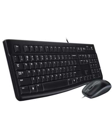 TECLADO + RATON LOGITECH MK120 USB BLACK