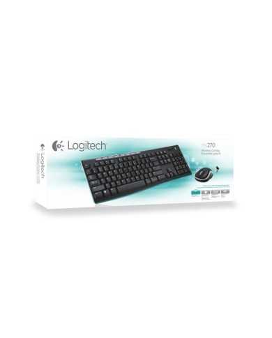 TECLADO + RATON LOGITECH MK270 WIRELESS BLACK